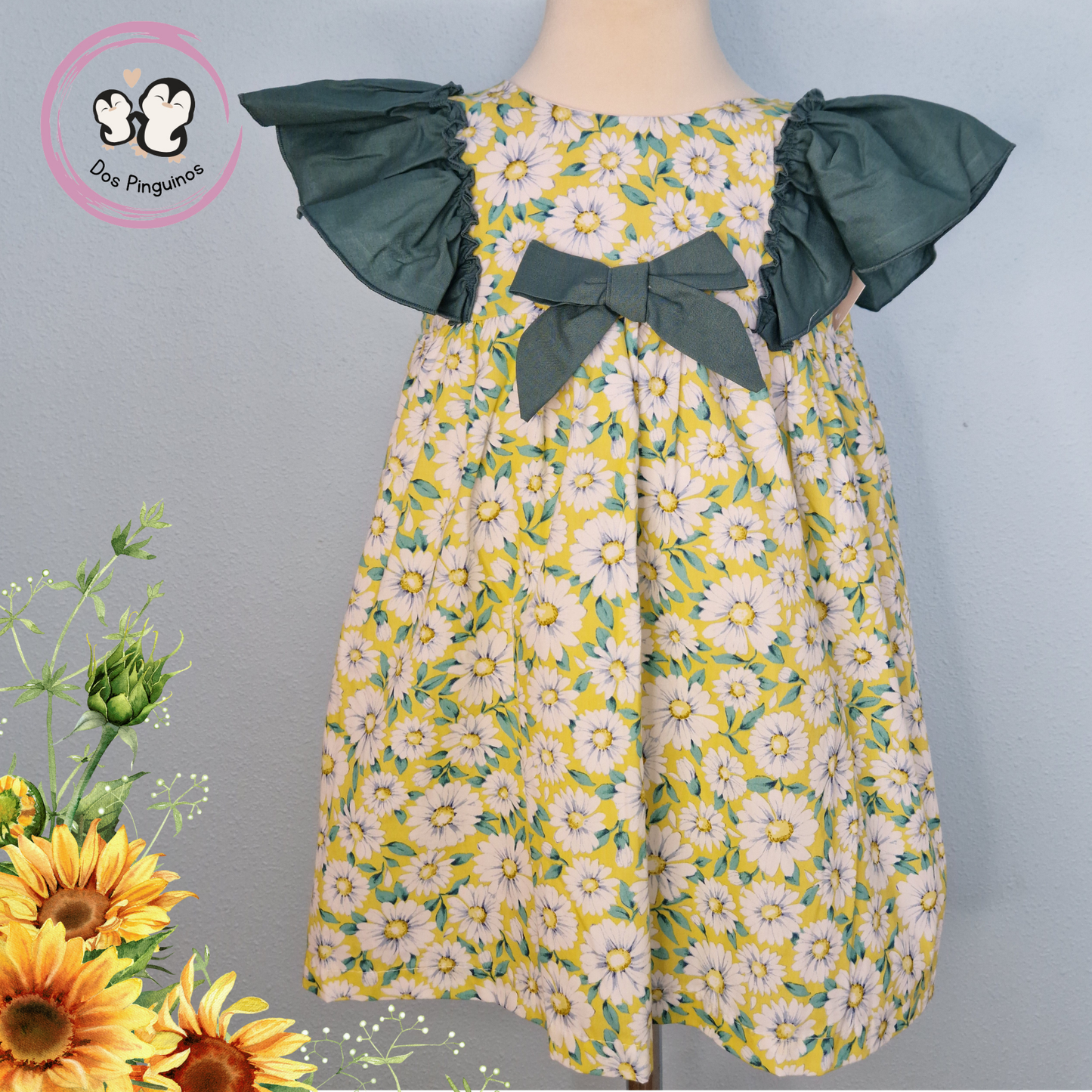 Vestido Niña Girasoles