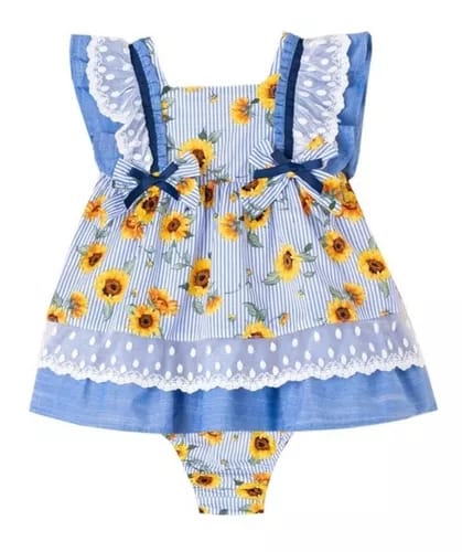 Vestido Bebé Niña Girasoles