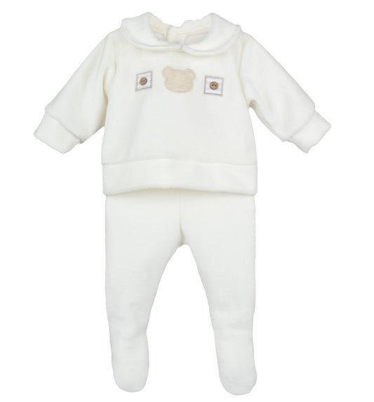 Conjunto Bebé Polaina Esla Crudo Calamaro