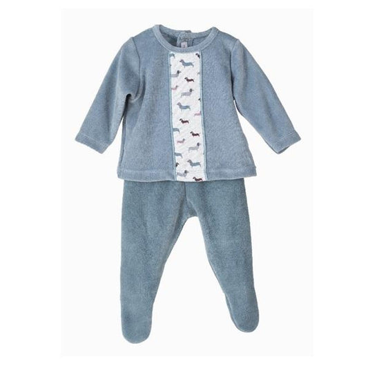 Conjunto Polaina Belfast Azul Verdoso Calamaro