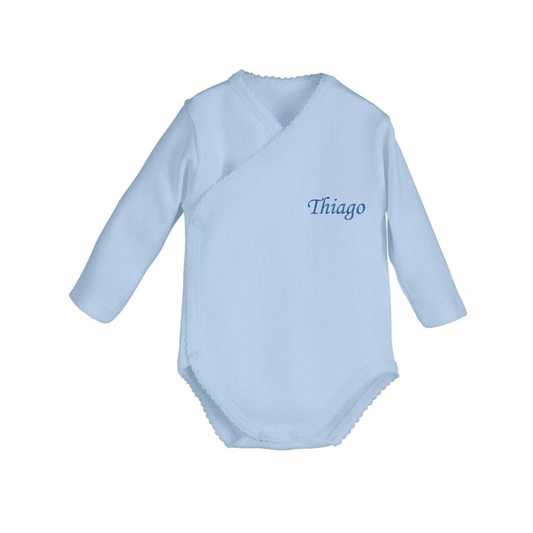 Body Cruzado Bordado Térmico Calamaro Celeste