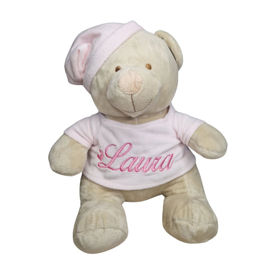 Peluche Osito Rosa PERSONALIZADO