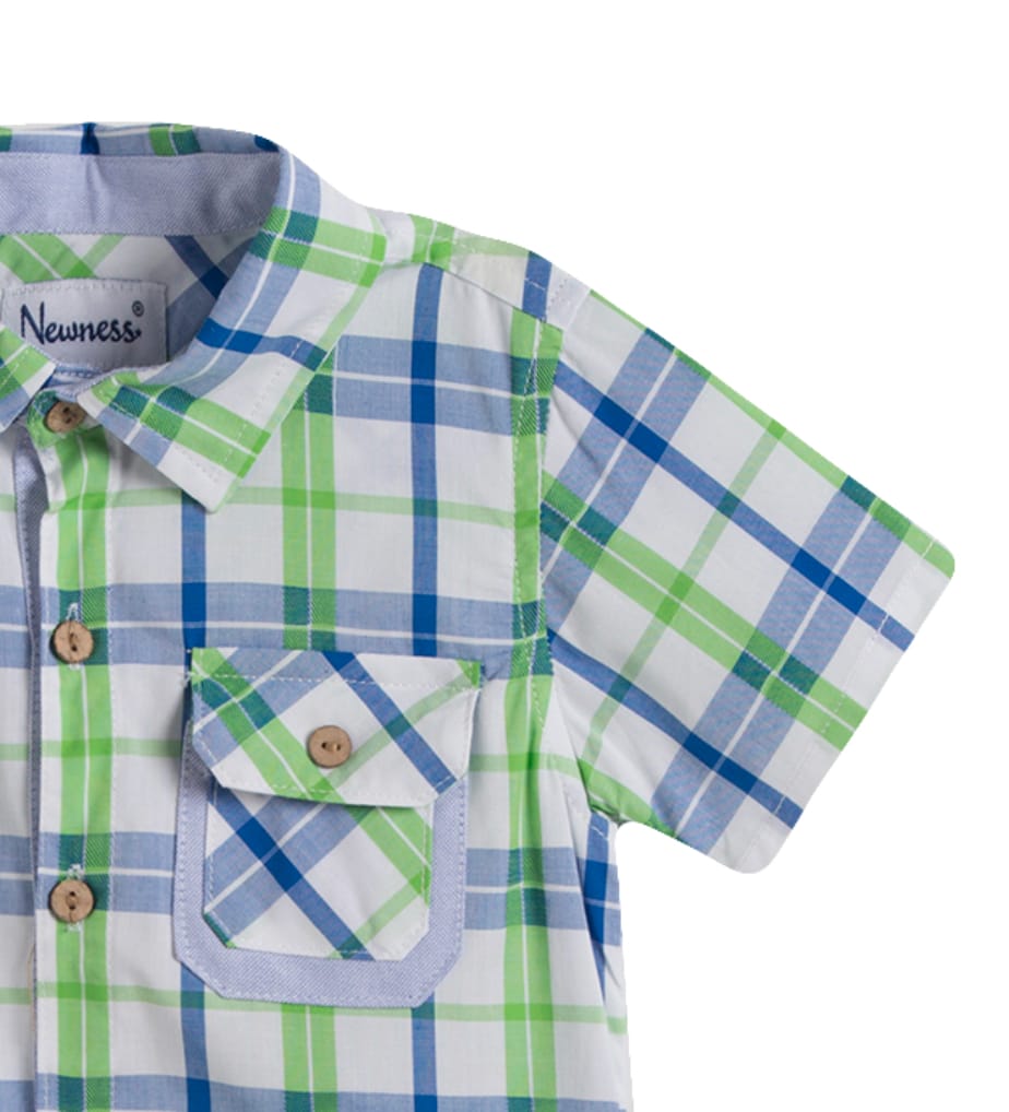 Camisa Cuadros Vesde Azul Bebé Niño