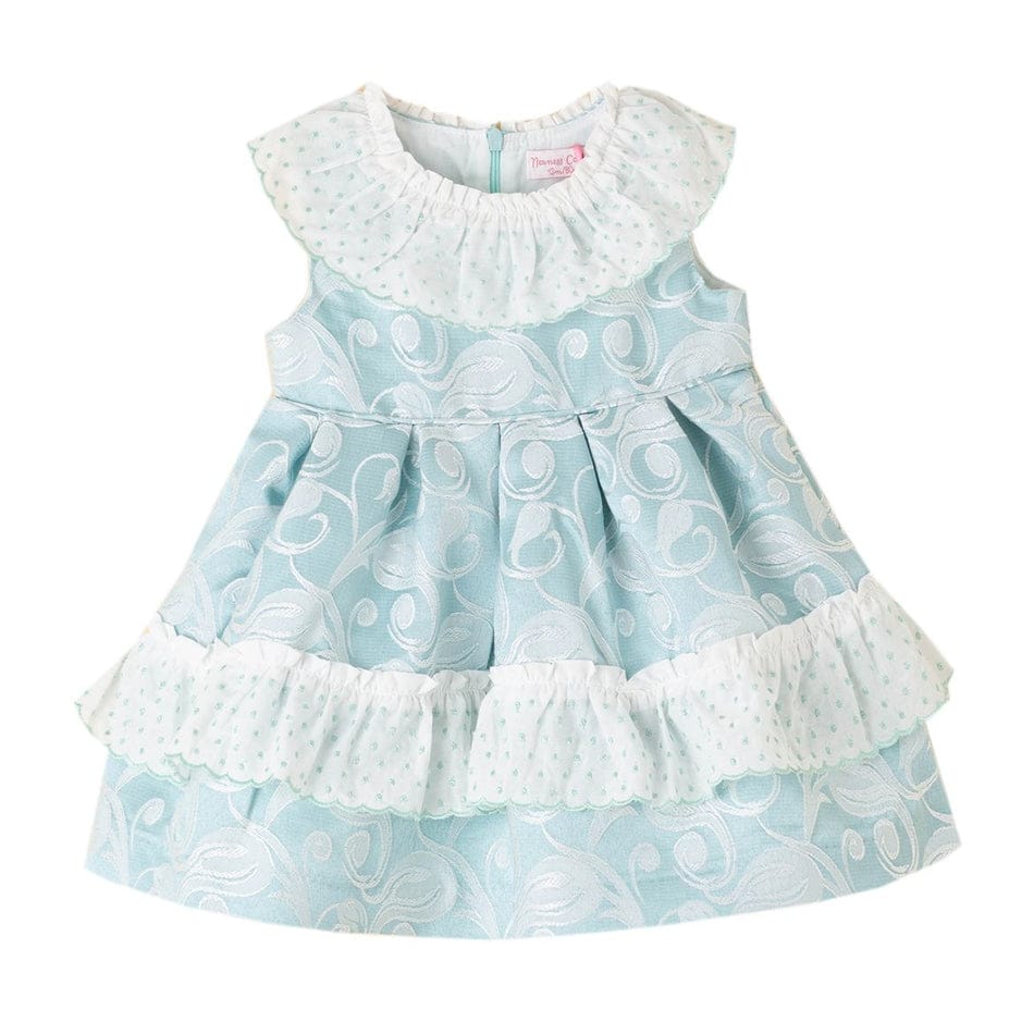 Vestido Bebé Niña Verde Aqua