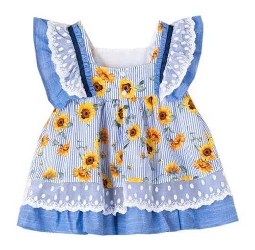 Vestido Bebé Niña Girasoles