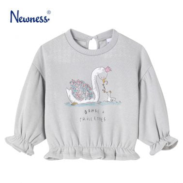 Sudadera Bebé Niña Cisne