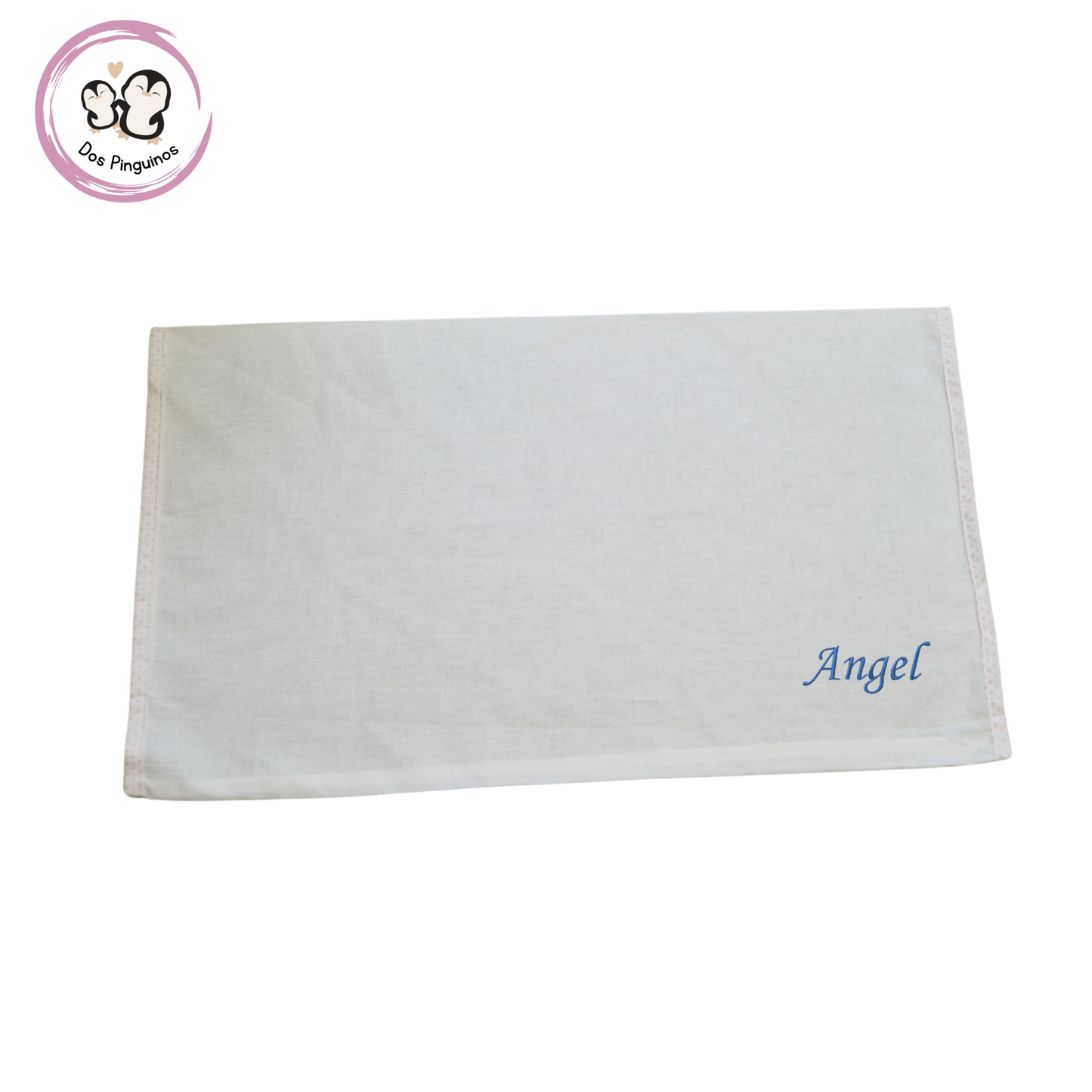 Sabana Cuna con Ositos Celeste  Bordada (alhmoada)