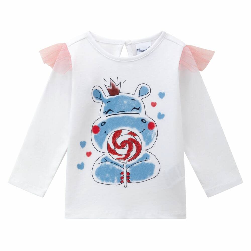 Camiseta Bebé Niña Hipopótamo