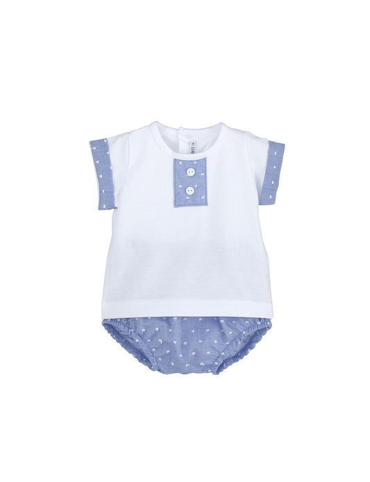 Conjunto Bebé Niño Calamaro Baby Azul
